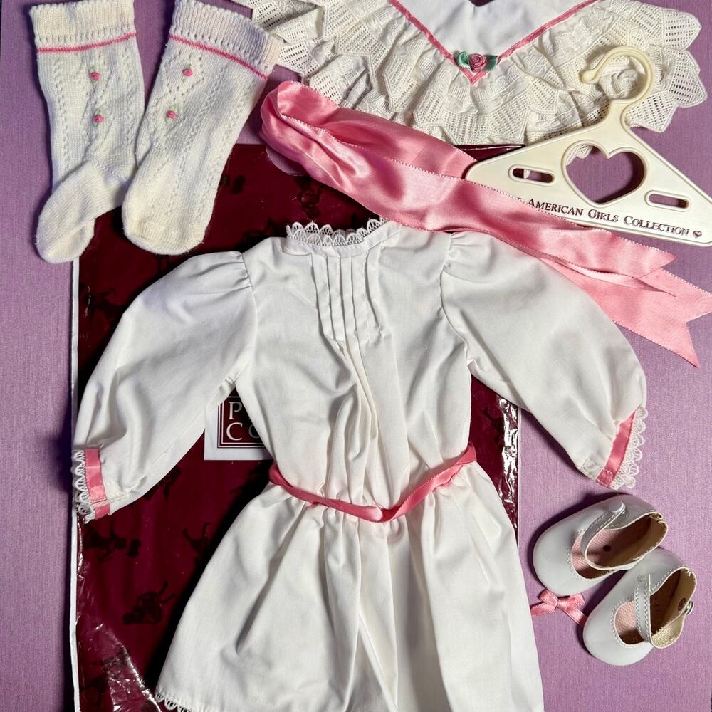 Vintage Pleasant Company American Girl Samantha Parkington Cranberry Party Dress